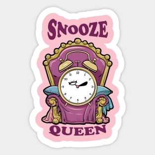 Snooze Queen Sticker